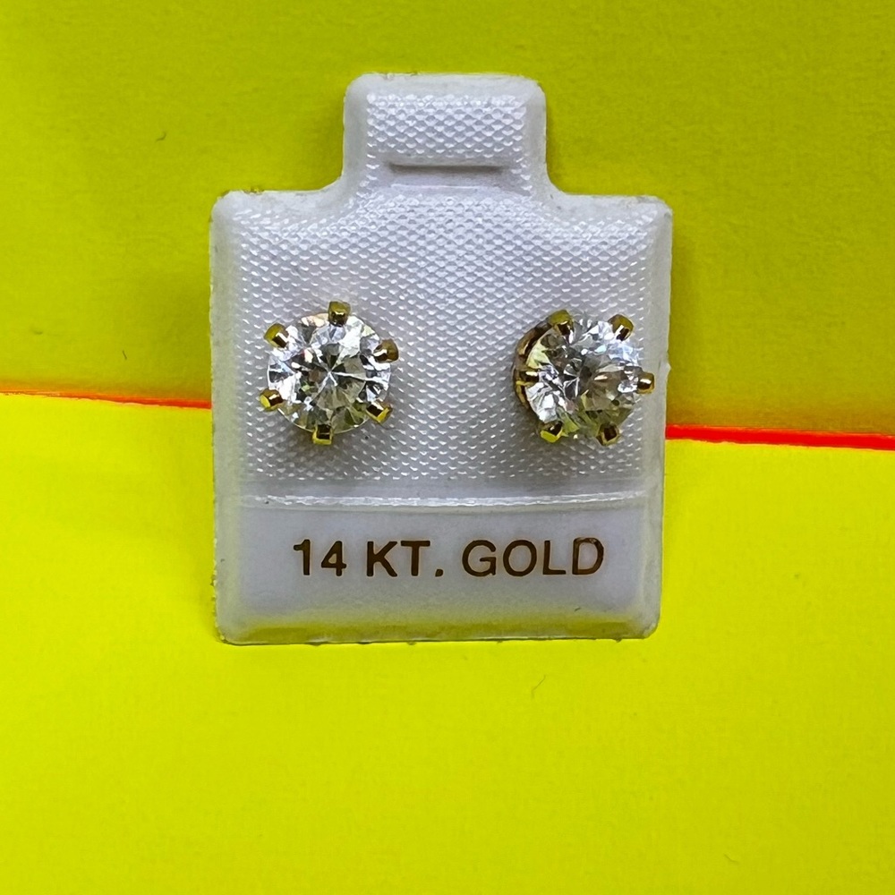 14kt gold earrings